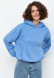 Milky colour shortened three-thread hoodie